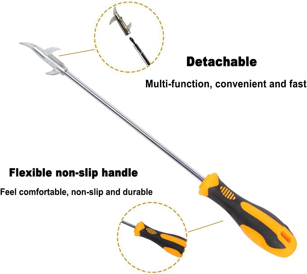 Tire Cleaning Hook With Built-In Phillips Screwdriver