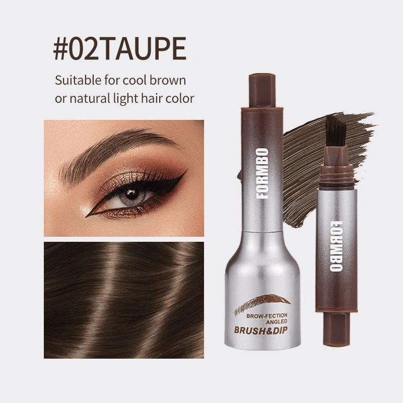 🎁Buy 1 Get 1 Free(2 PCS)🎁Brow-Fection Angled Brush & Dip Liquid Eyebrow Gel