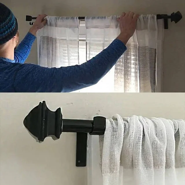 🔥Hot Sale🔥No Drill Curtain Rod Brackets