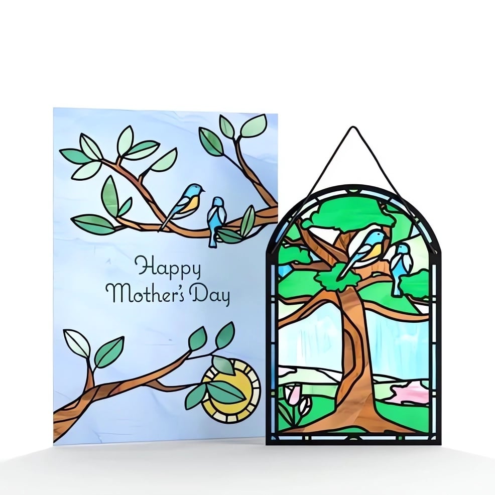 Sending Sunshine Cardinal Suncatcher Card