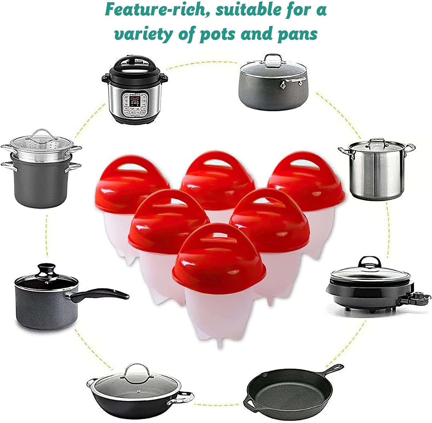 Silicone Egg Poachers Cooker