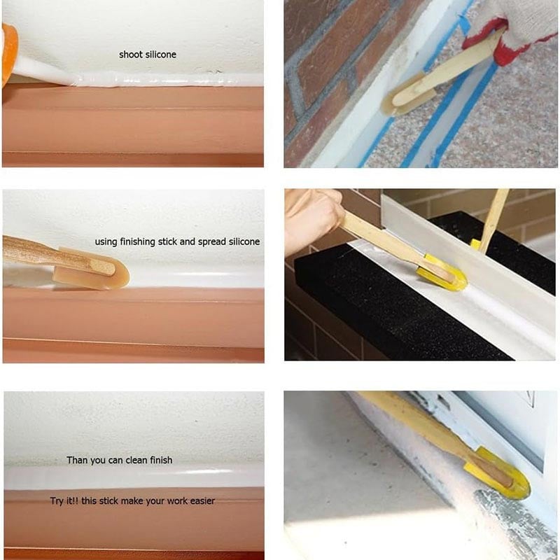 Extended Rubber Spatula Jointing Tools