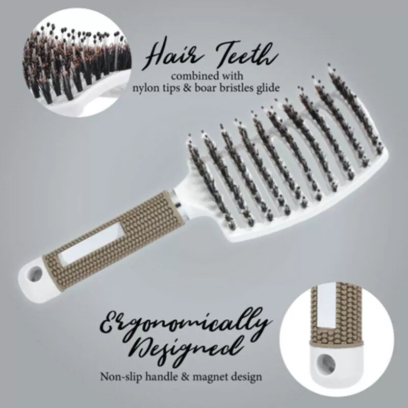 ⏰Winter Sale 49% OFF🔥Detangler Bristle Nylon Hairbrush 🔥BUY 1 GET 1 FREE🔥