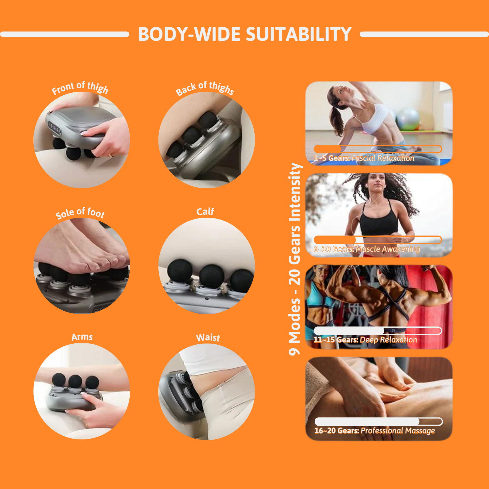 Spinning™ 6-Head Massage Gun Pro