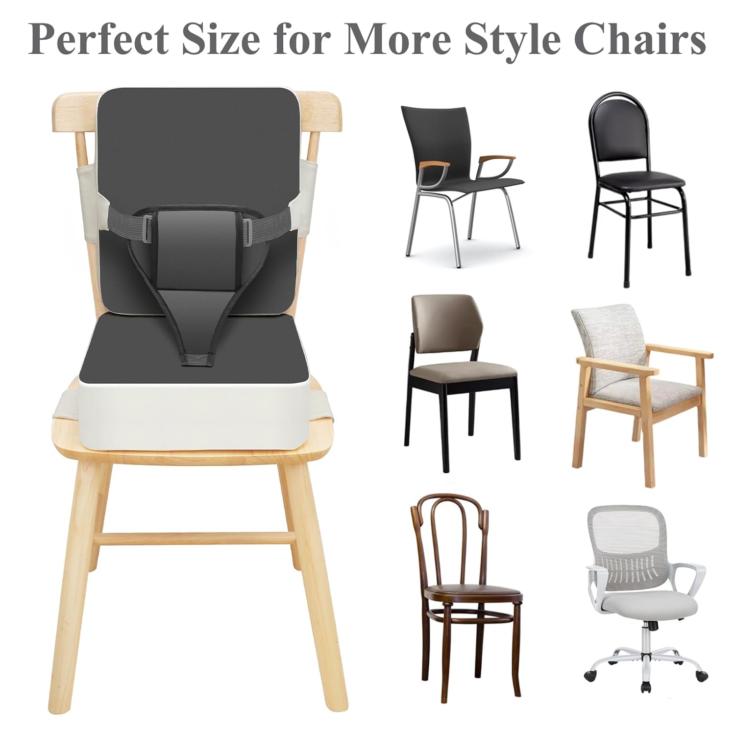 Toddler Booster Seat with Safety Buckles