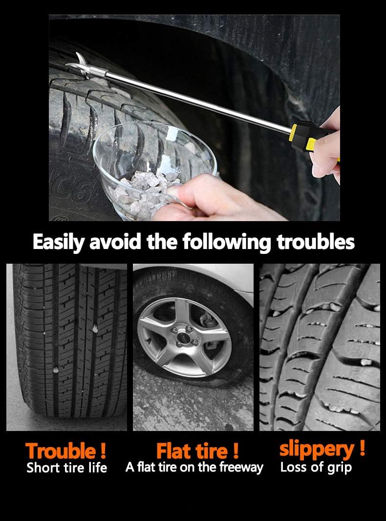 Tire Cleaning Hook With Built-In Phillips Screwdriver