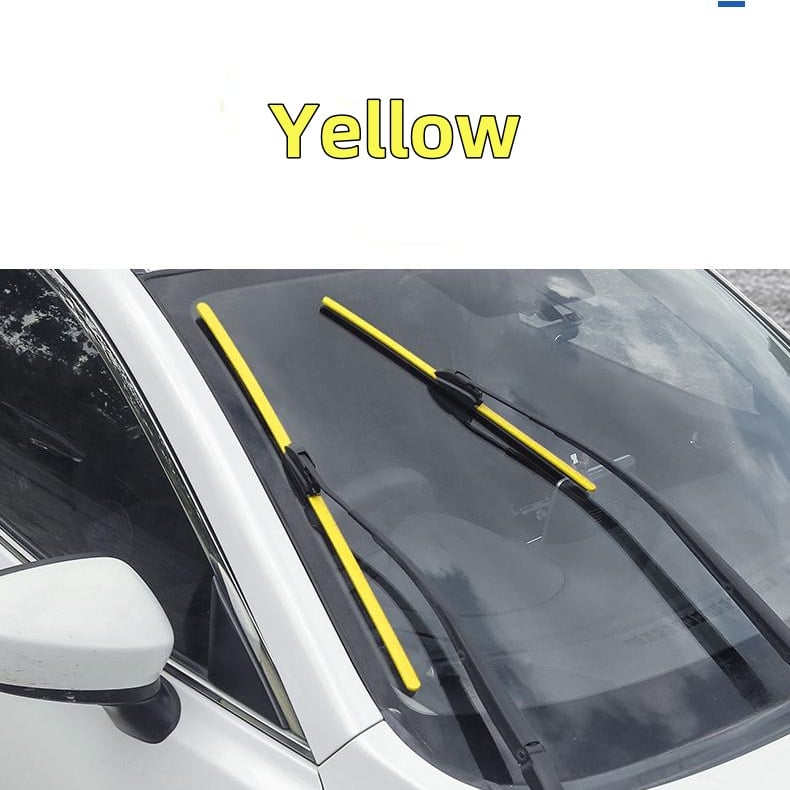 🔥Buy 2 Free shipping-Colorful Boneless Silent Windshield Wipers - Clear Vision in Style!