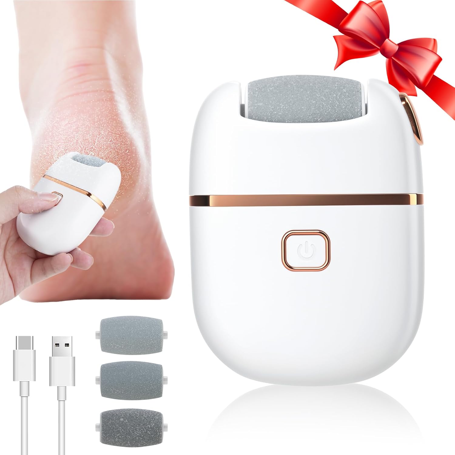 Electric Pedicure Tool With 3 Different Grinding Heads