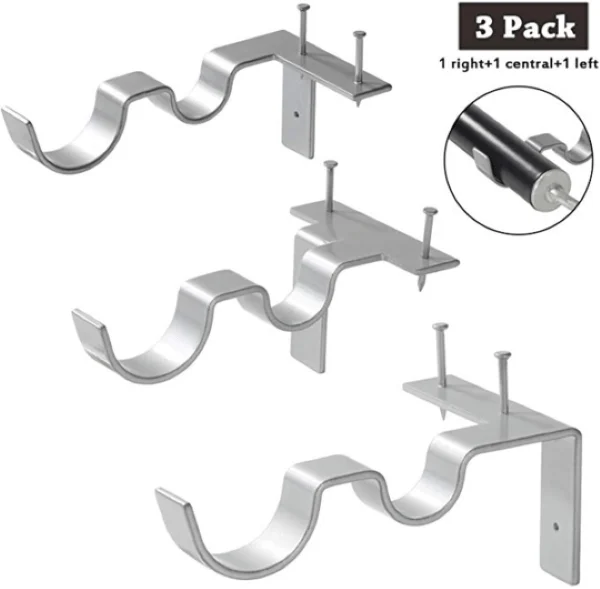 🔥Hot Sale🔥No Drill Curtain Rod Brackets
