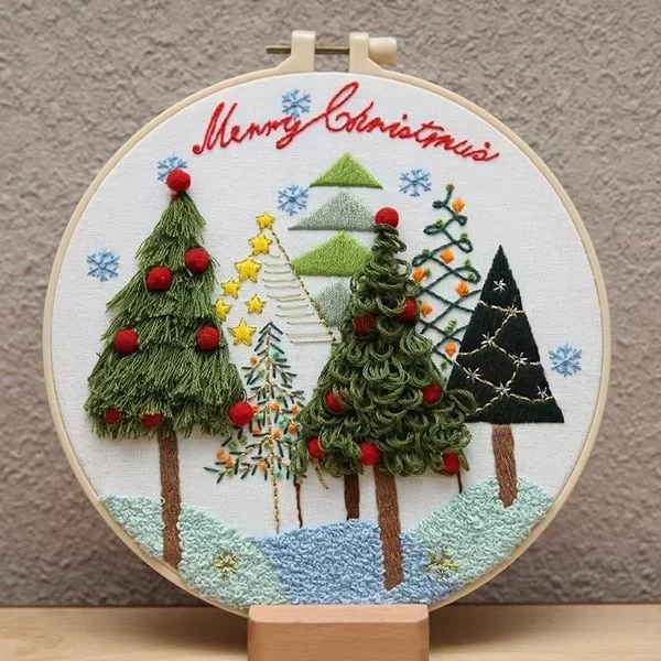 Christmas Embroidery Set