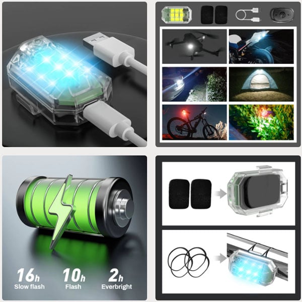✨High Brightness Wireless LED Strobe Light