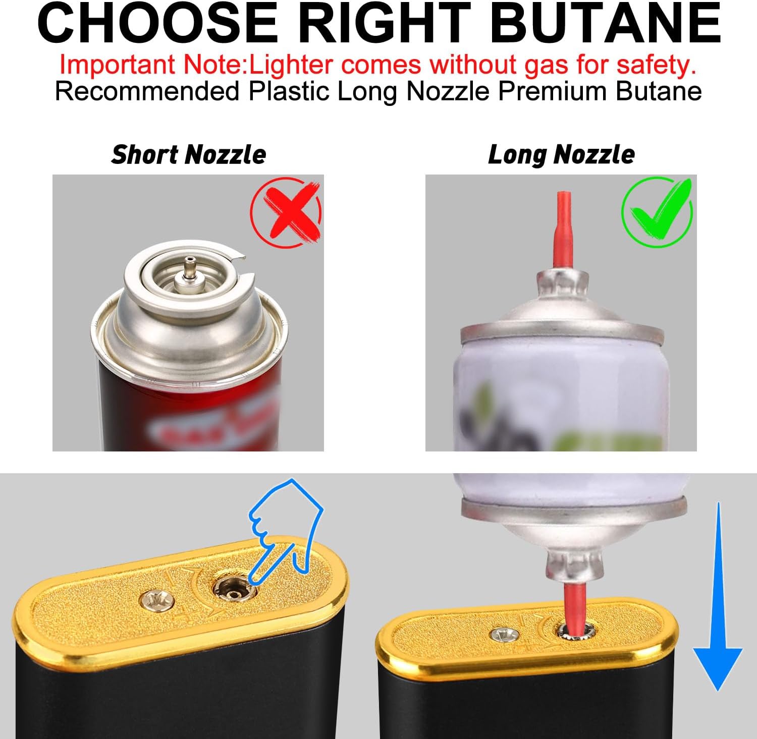 Magic Dual Flame Crocodile Lighter（Without Gas）