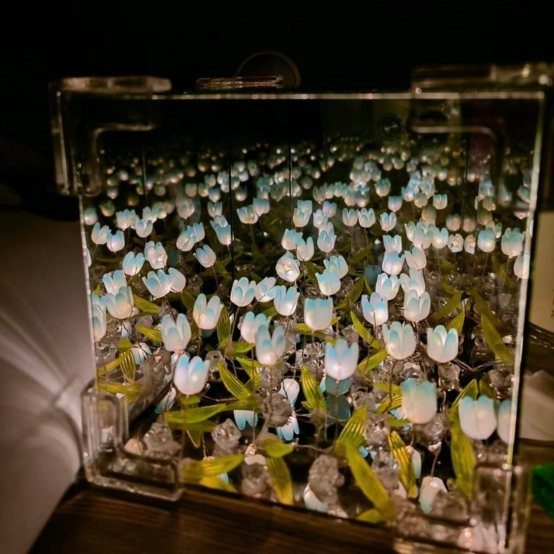 Black Friday Sale - Optical Principle DIY Flower Sea Double Shadow Night Light