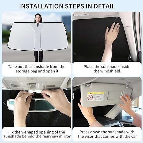 Windshield Laser Visor with Mirror V-cut