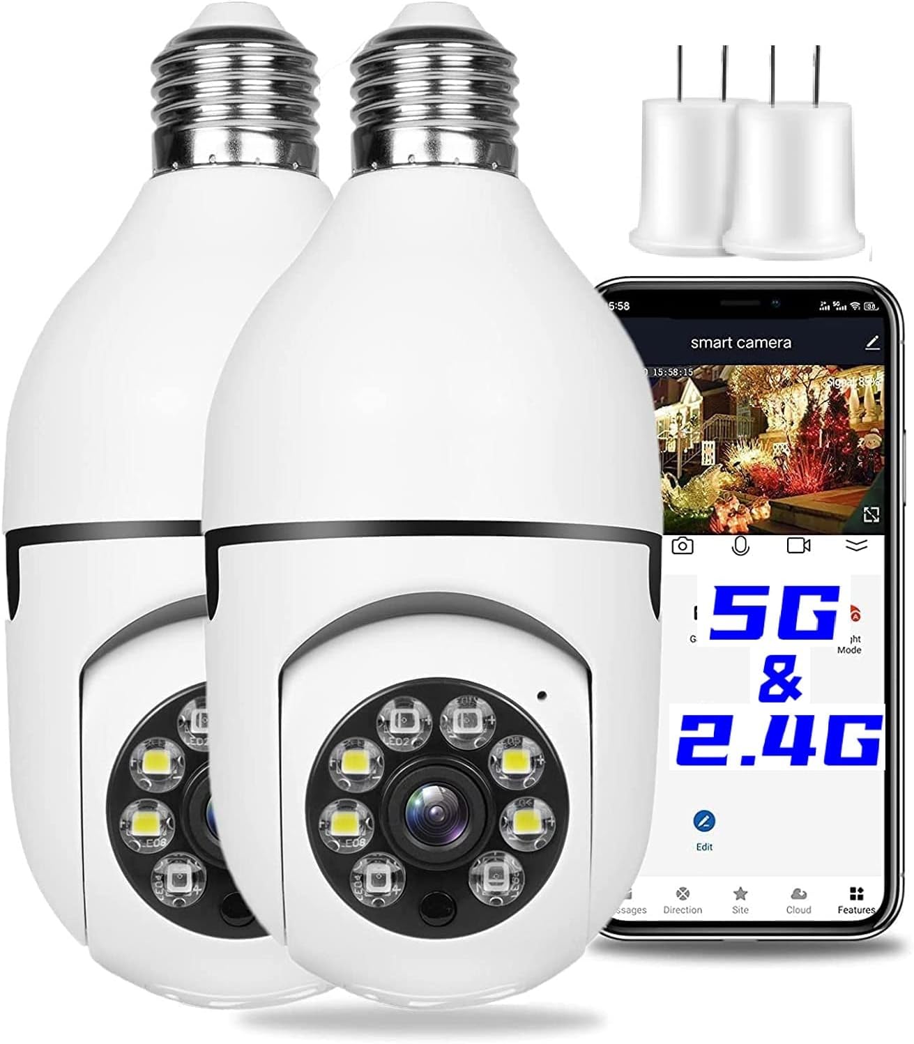 🛡️E27 Bulb Port Wireless Smart Security Cam