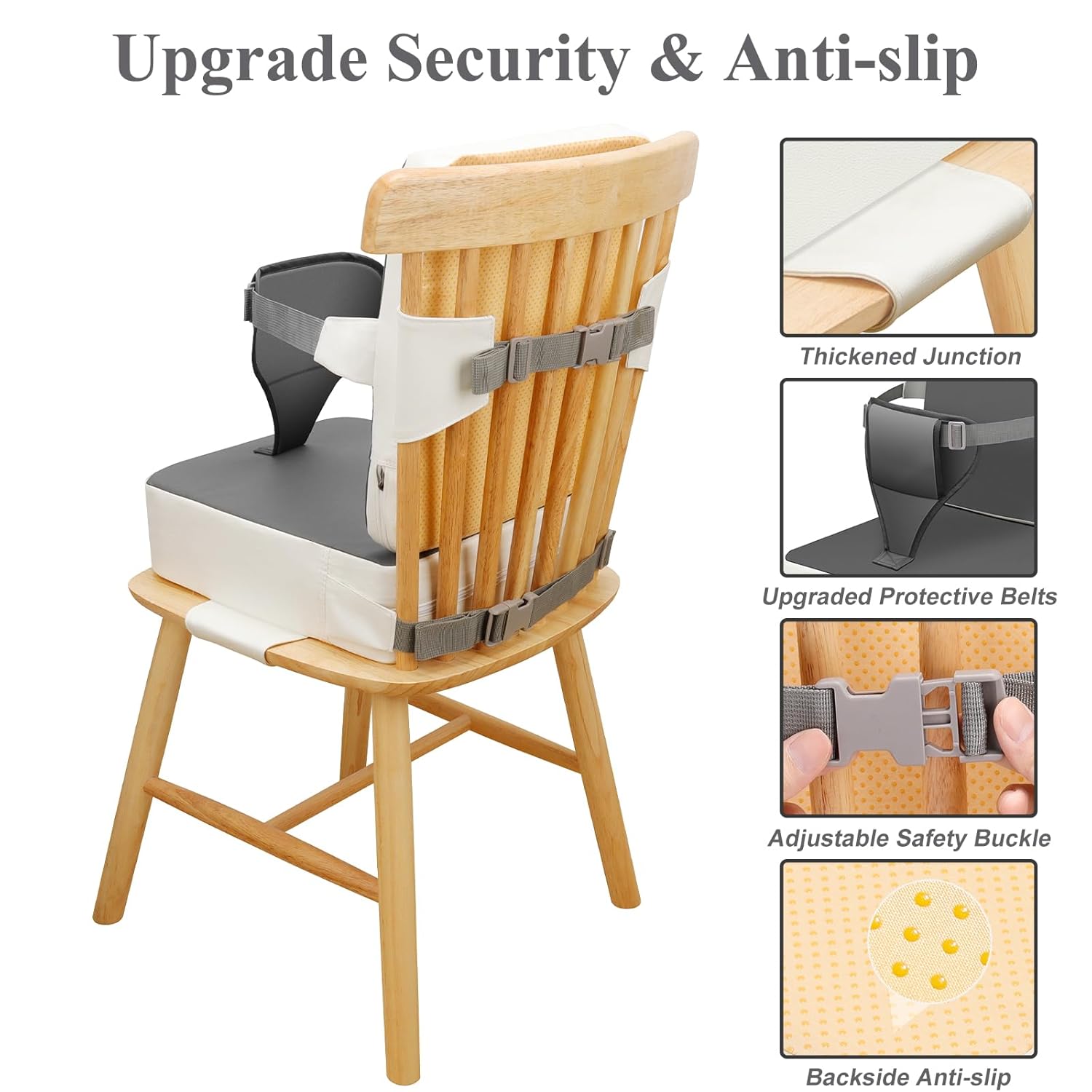 Toddler Booster Seat with Safety Buckles