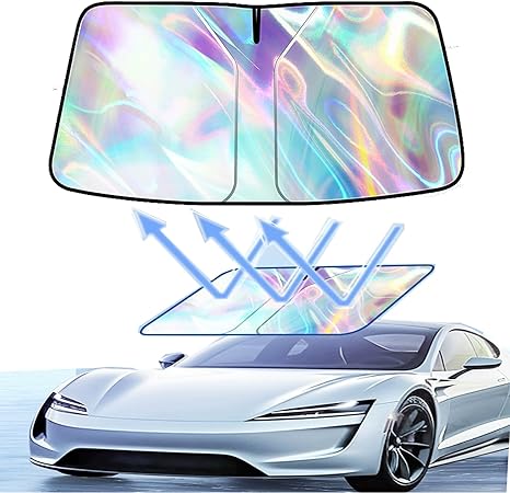 Windshield Laser Visor with Mirror V-cut