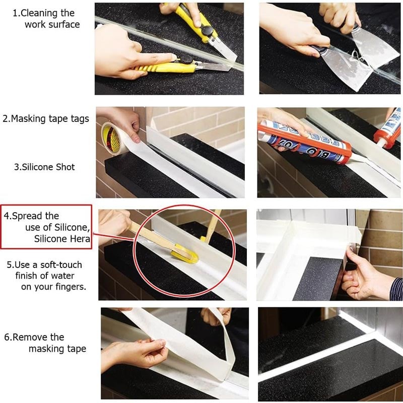 Extended Rubber Spatula Jointing Tools
