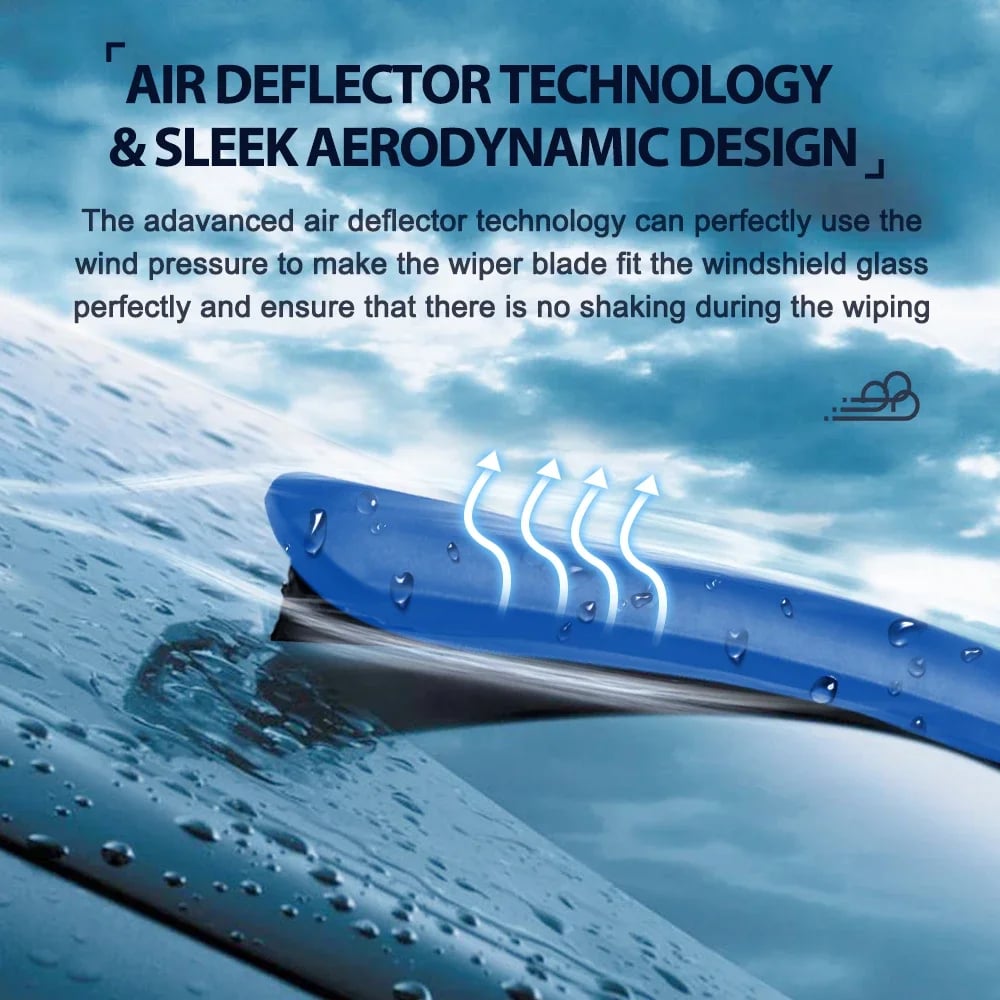 🔥Buy 2 Free shipping-Colorful Boneless Silent Windshield Wipers - Clear Vision in Style!