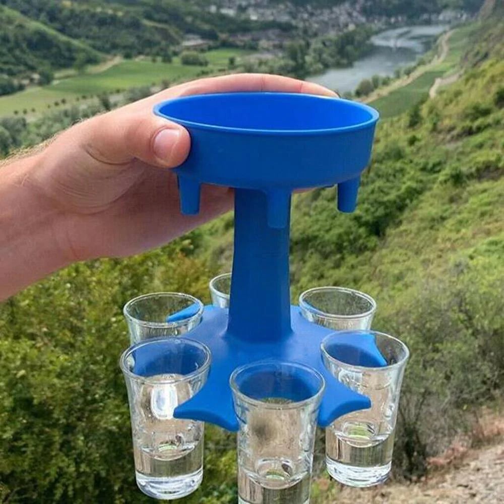 6 Shot Glass Dispenser & Holder