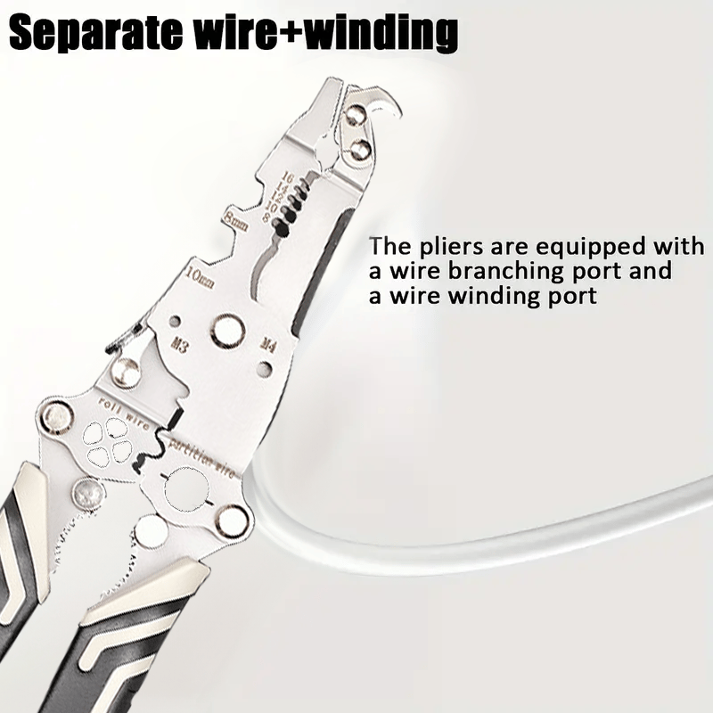 Multi-Functional Folding Wire Stripping Pliers