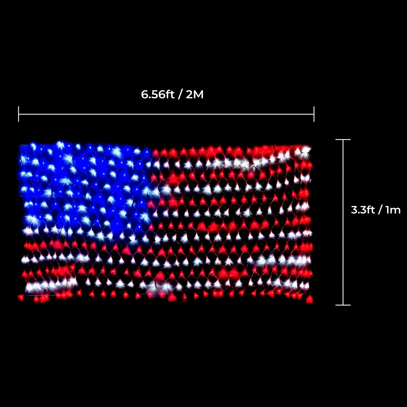American advanced flag light LED solar light string