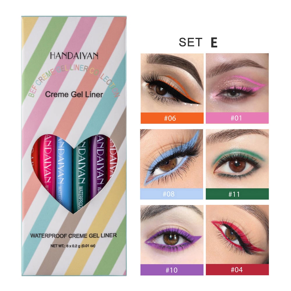 Colored Eyeliners Pencil Set