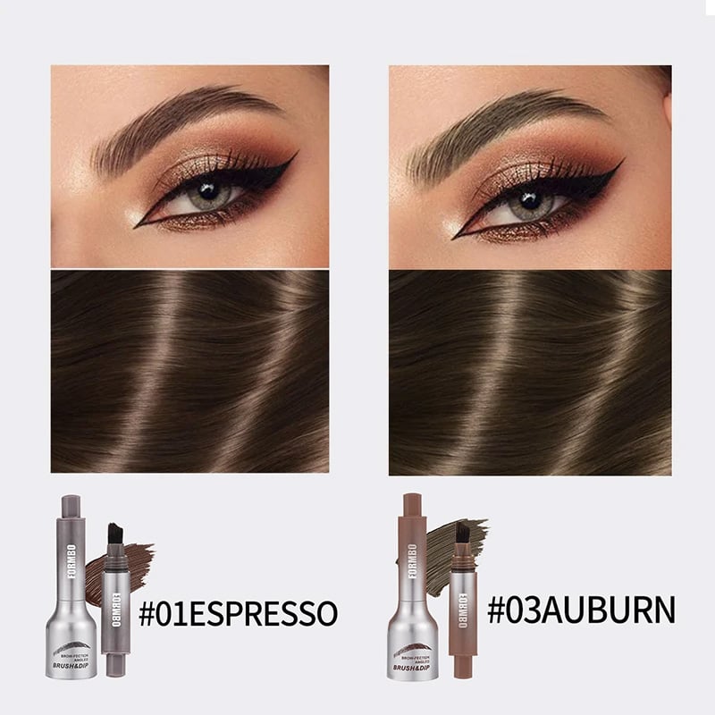 🎁Buy 1 Get 1 Free(2 PCS)🎁Brow-Fection Angled Brush & Dip Liquid Eyebrow Gel