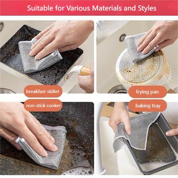 🌱 SPRING CLEANING SALE 49% OFF🔥Multipurpose Wire Miracle Cleaning Cloths👍EACH JUST $0.99 ONLY TODAY