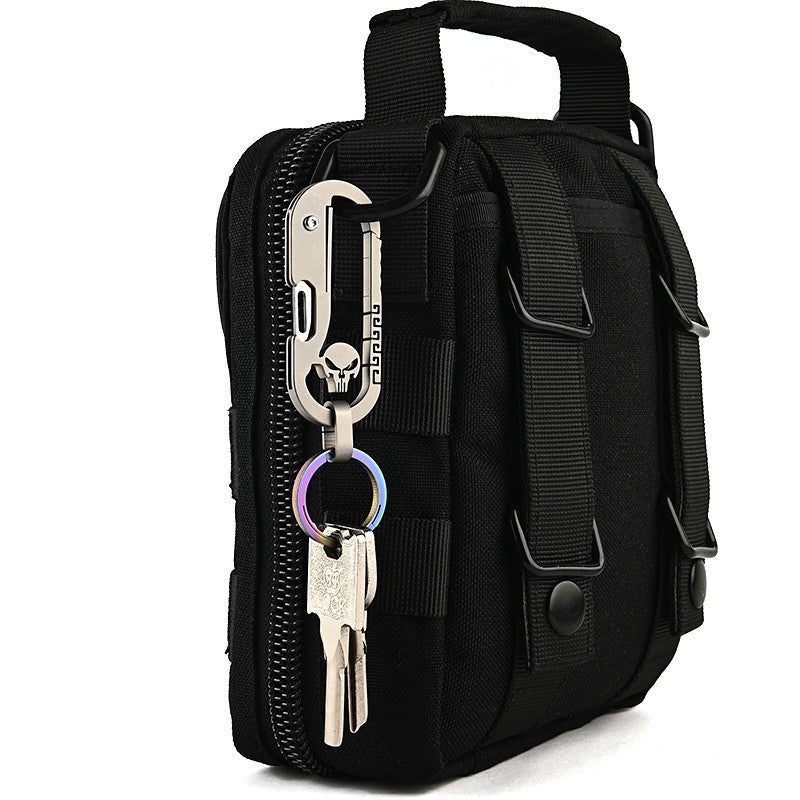 Titanium Alloy keychain Knife Outdoor EDC Self-defense Tool Paring Knife