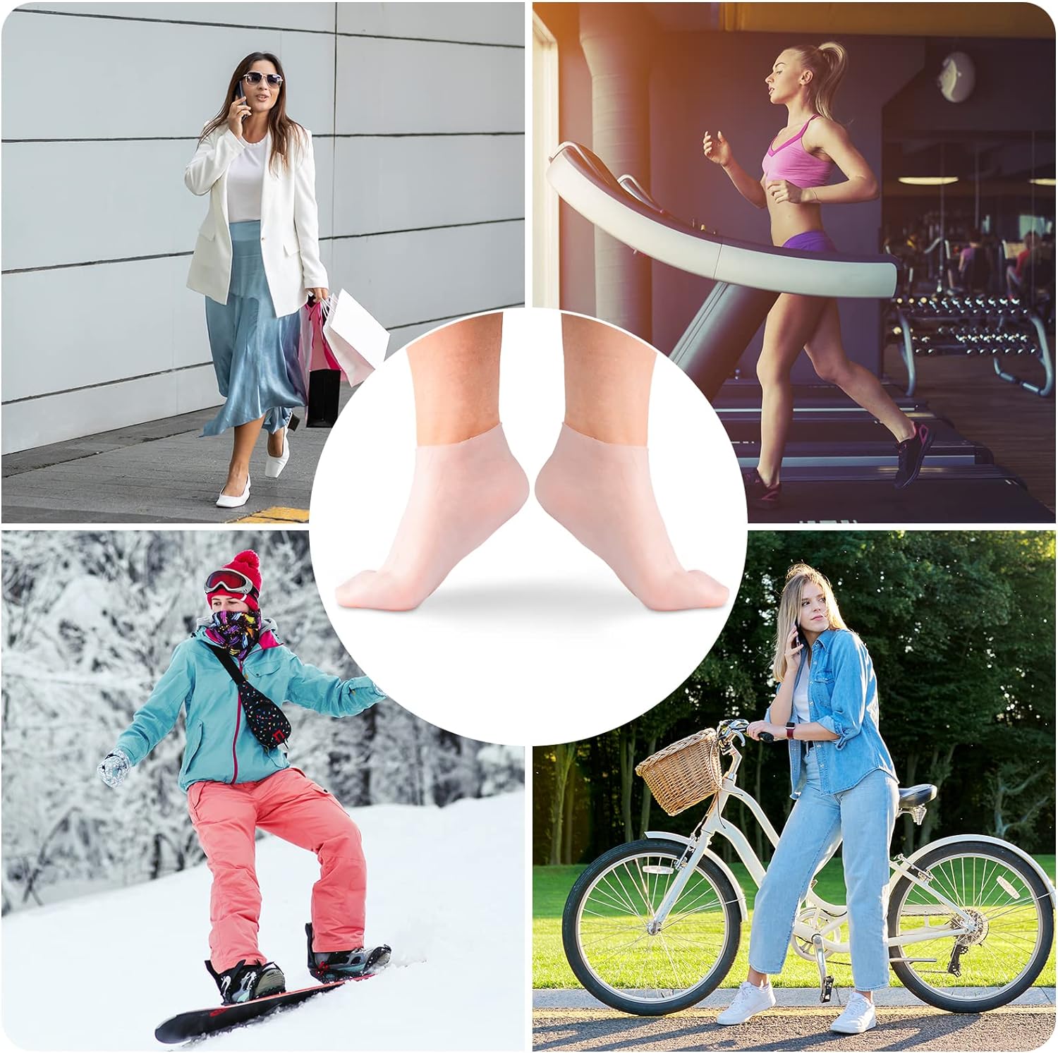 🔥New Sale🔥-Moisturizing Foot Mask Exfoliating Silicone Socks Beach Protective Socks