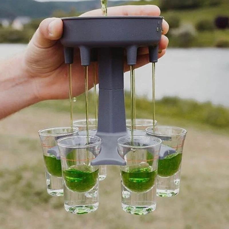 6 Shot Glass Dispenser & Holder