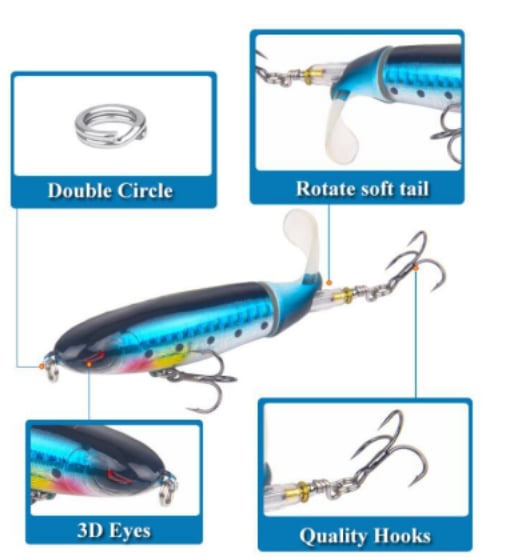 Propeller Surface Artificial Fake Bait