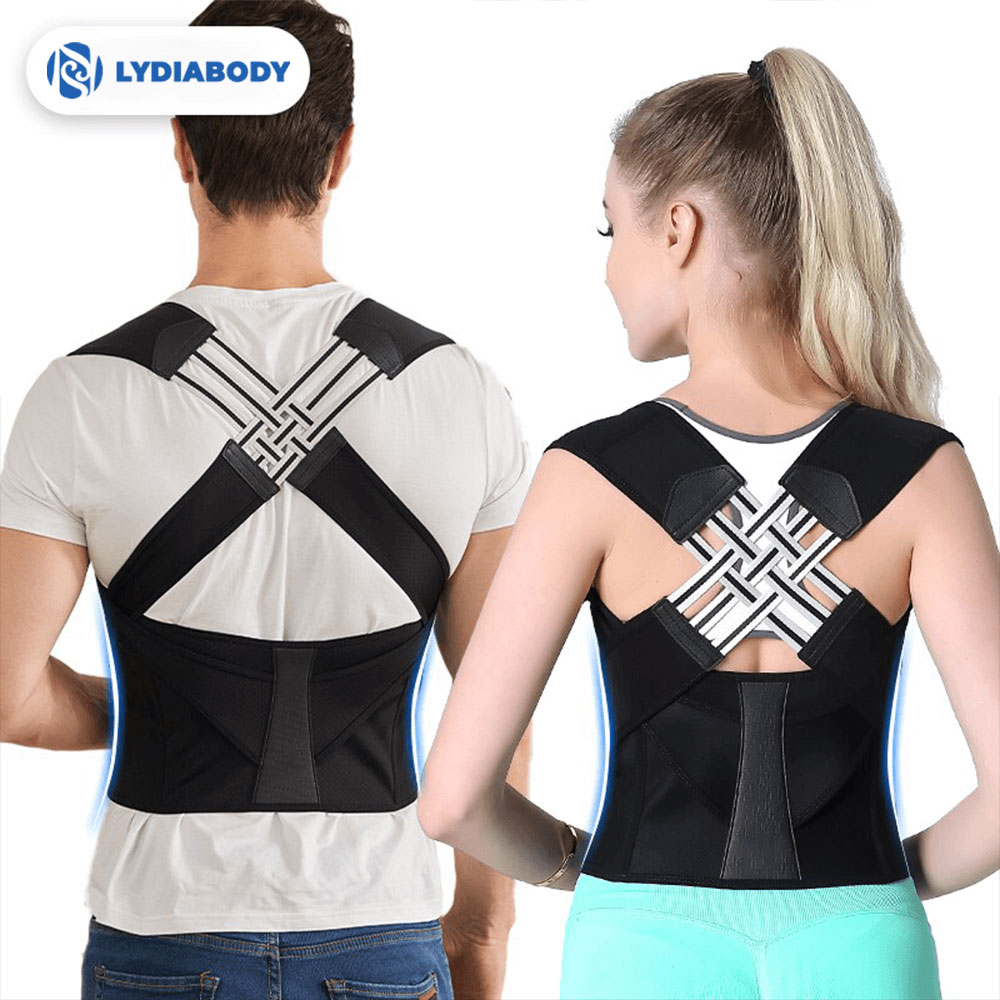Order A Size Up,1pc Tiktok Hot Sale Adjustable Back Posture Belt Office Home Gym Unisex