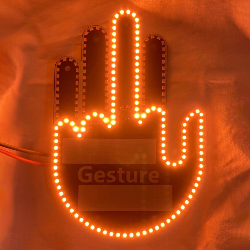 Middle Finger Gesture Light with Remote