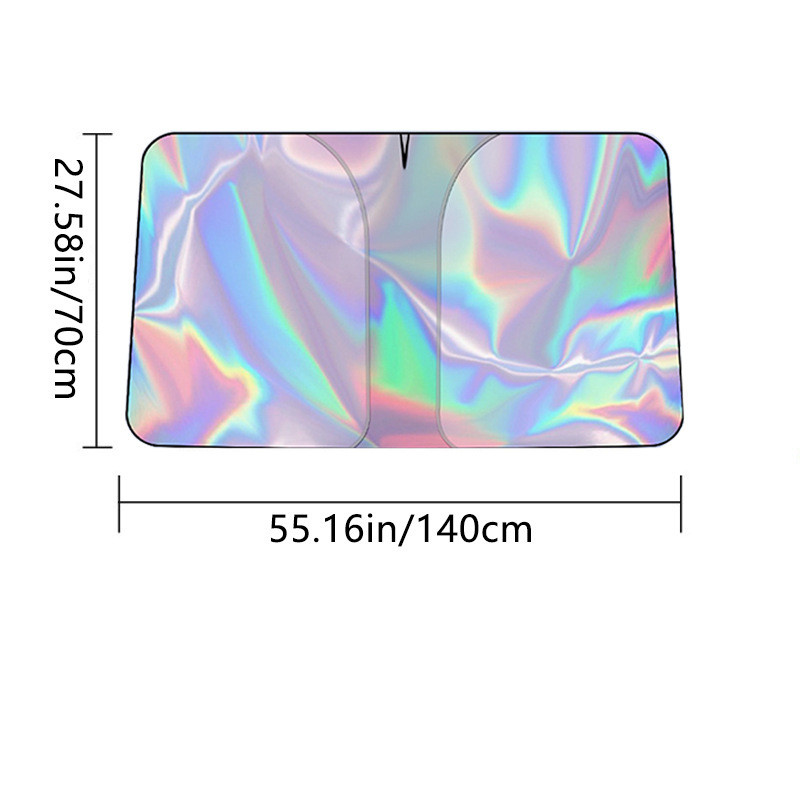 Windshield Laser Visor with Mirror V-cut