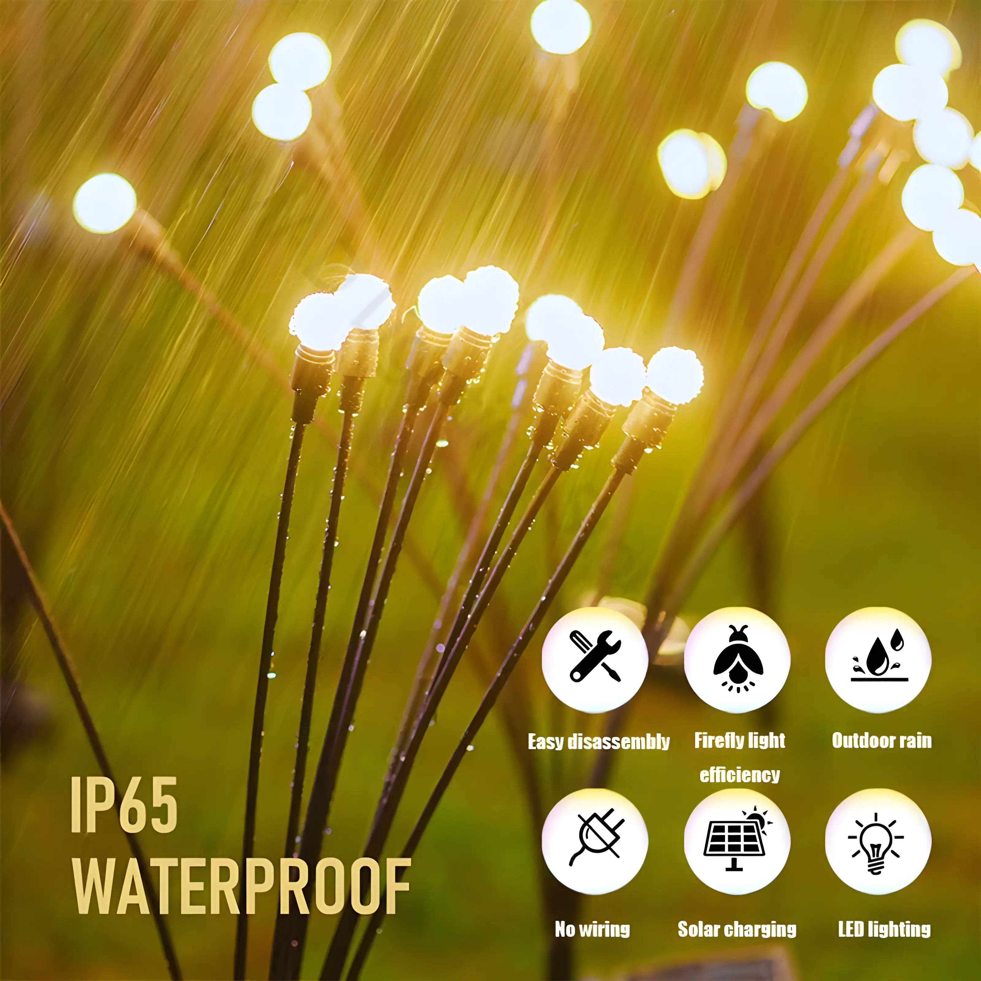 Last Day 49% OFF🔥IP65 Waterproof Solar Powered Firefly Light