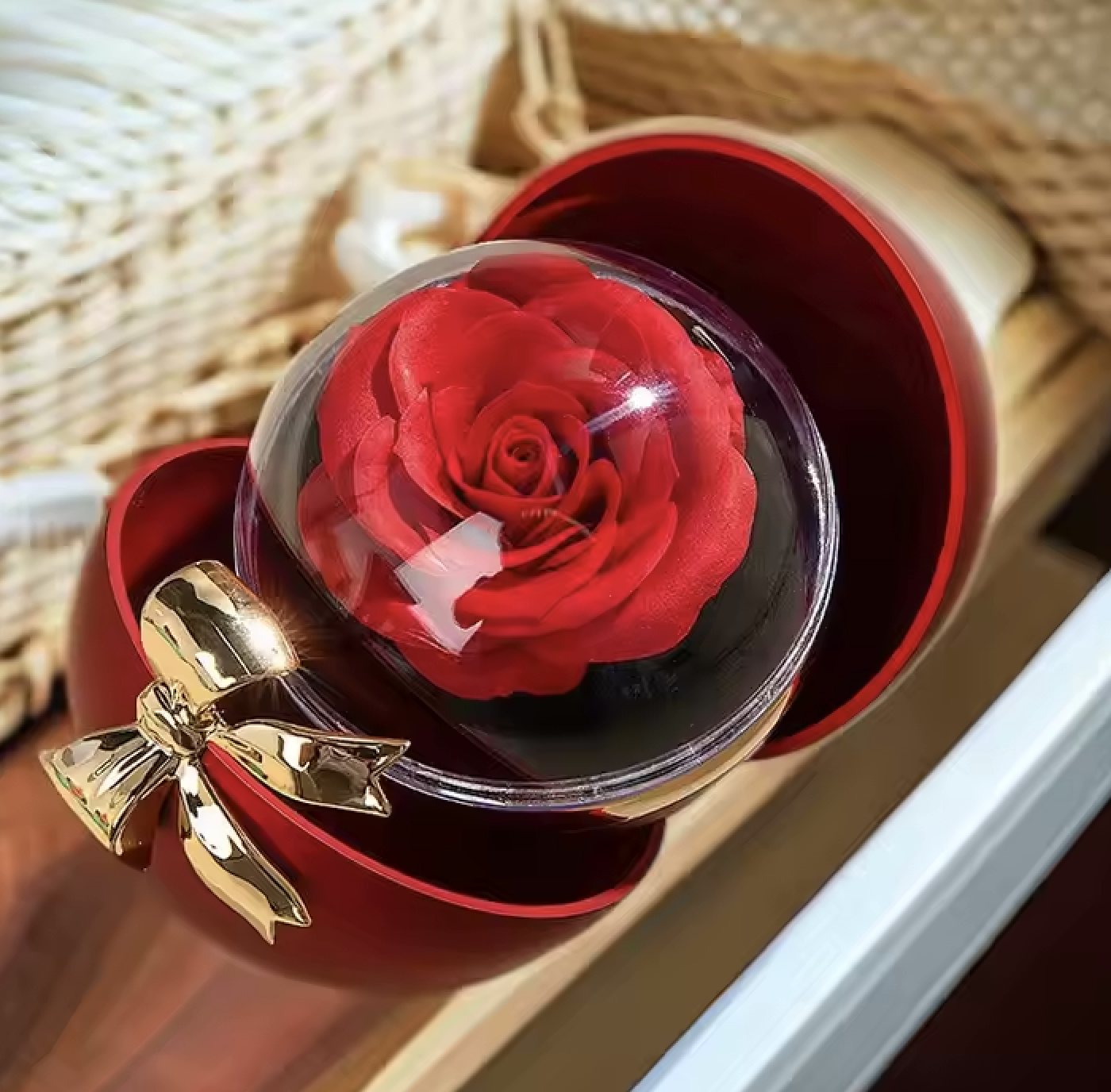 🌟 "I LOVE YOU" NECKLACE & ETERNAL ROSE 🌹 - LUX SPHERE GIFT 💖