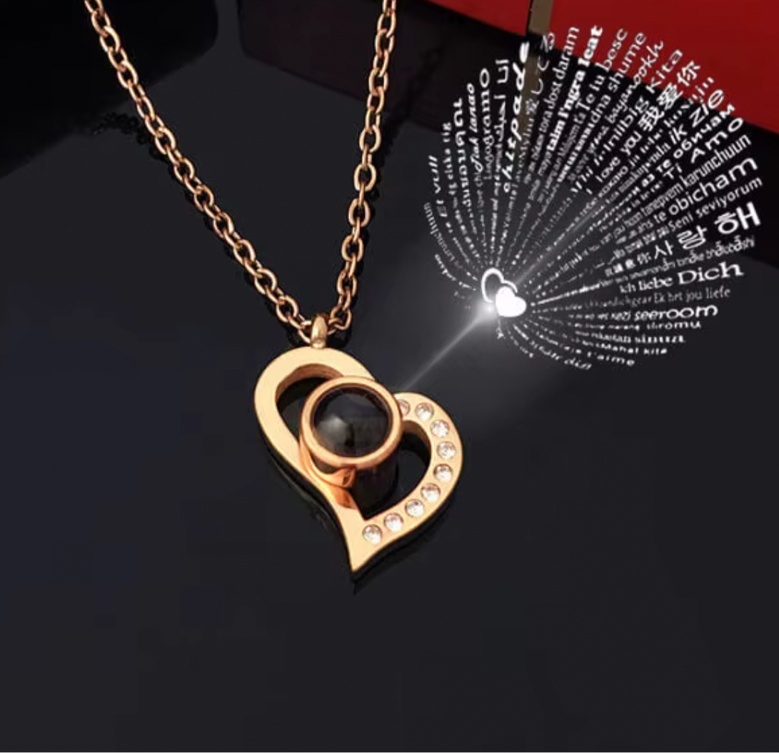 🌟 "I LOVE YOU" NECKLACE & ETERNAL ROSE 🌹 - LUX SPHERE GIFT 💖