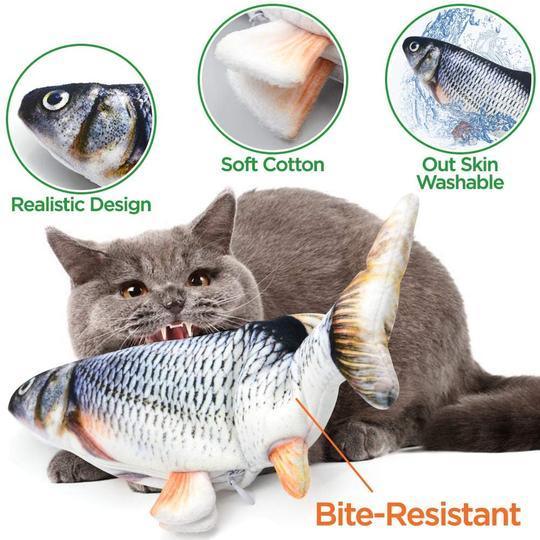 Interactive Floppy Fish Cat Toy - Perfect for Pouncing and Playtime!