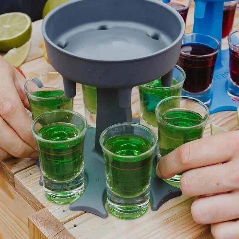 6 Shot Glass Dispenser & Holder