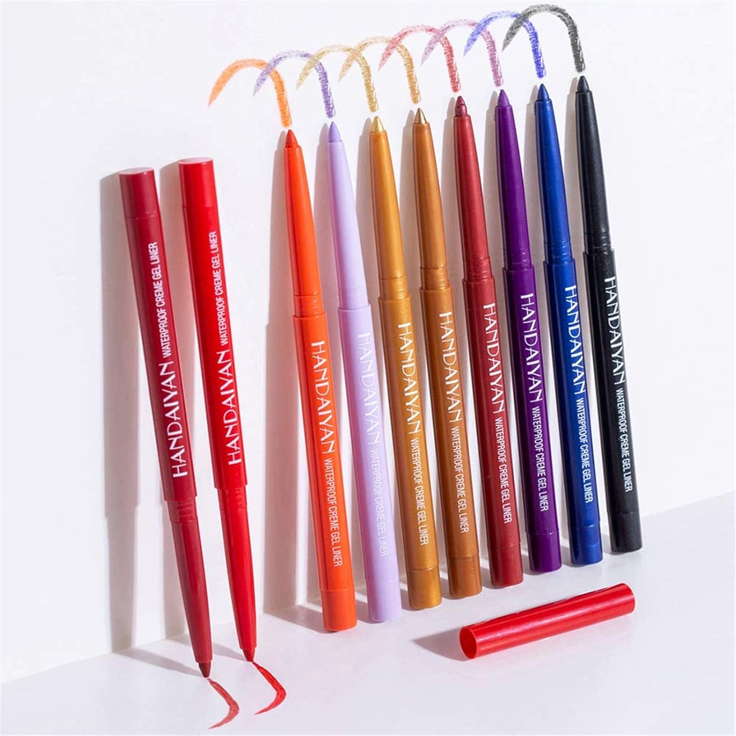Colored Eyeliners Pencil Set
