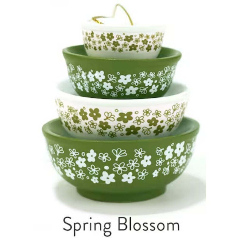 🎄Miniature Vintage Stacking Bowl Christmas Tree Pendant