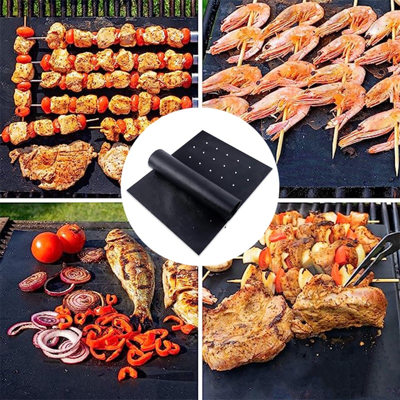 2023 Upgraded Model With Holes- Reusable barbecue mat