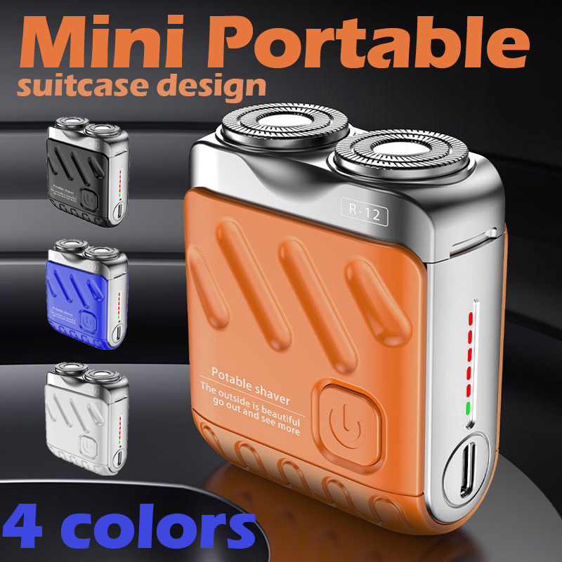 US1-Super mini electric shaver. Portable space-saving shaver for travelers. 9000 rpm, IPX7 waterproof.