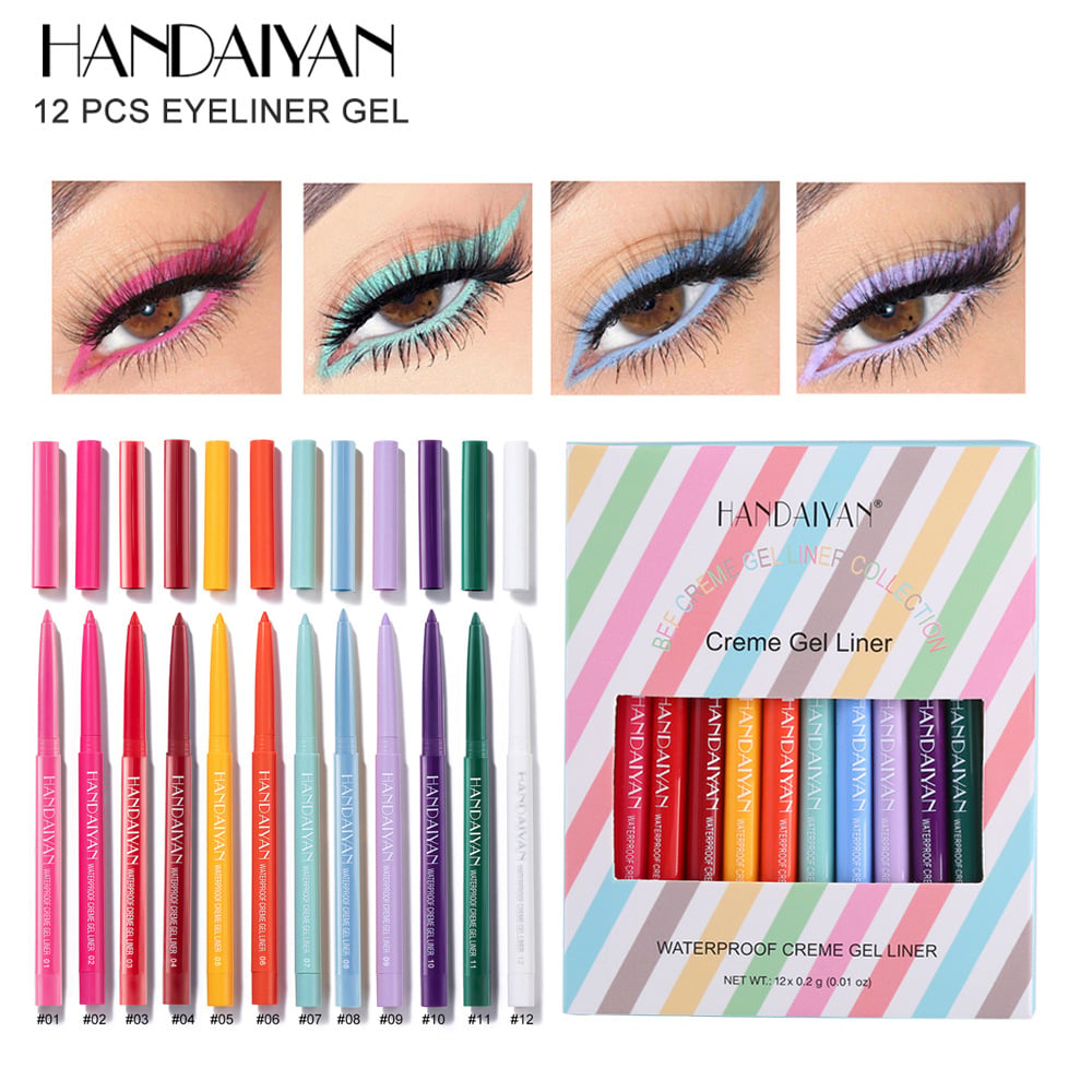 Colored Eyeliners Pencil Set