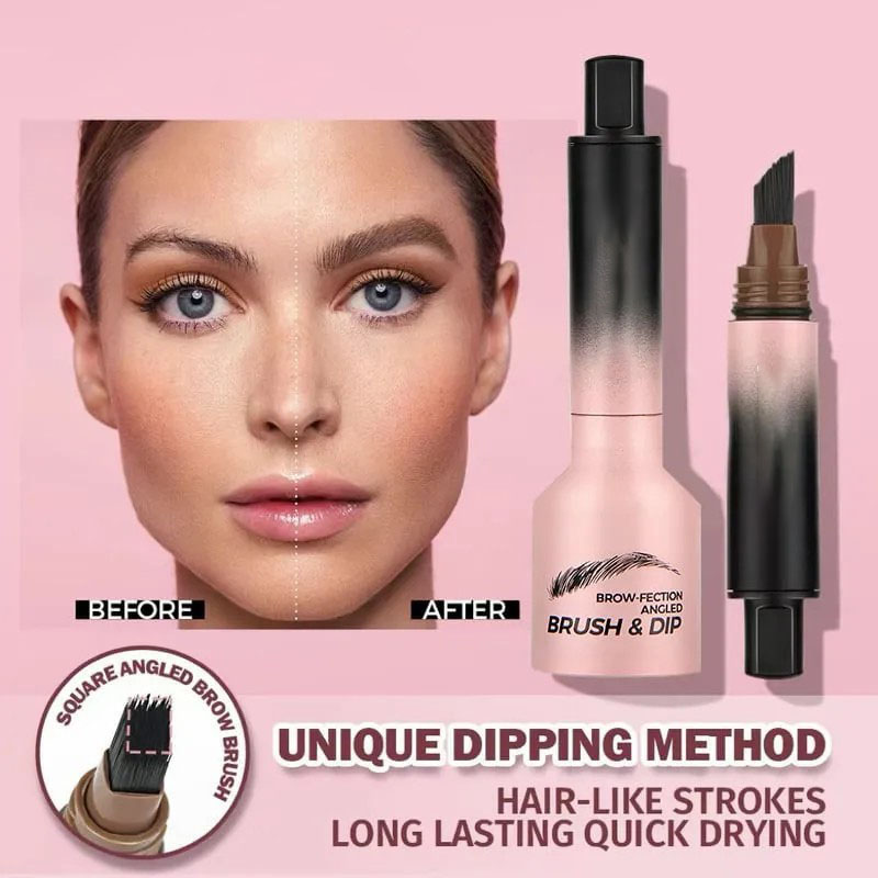 🎁Buy 1 Get 1 Free(2 PCS)🎁Brow-Fection Angled Brush & Dip Liquid Eyebrow Gel