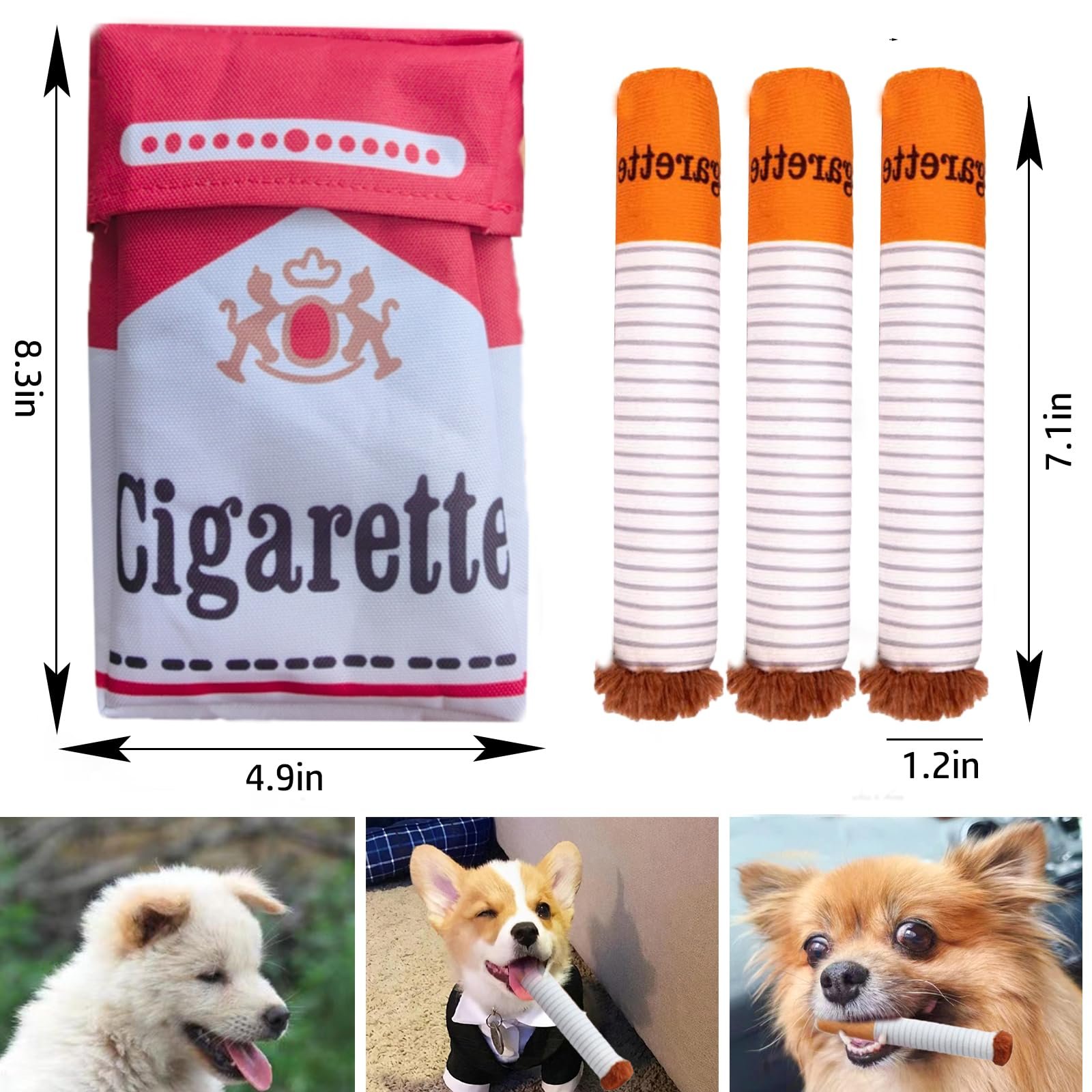 Interactive Cigarettes Dog Toy