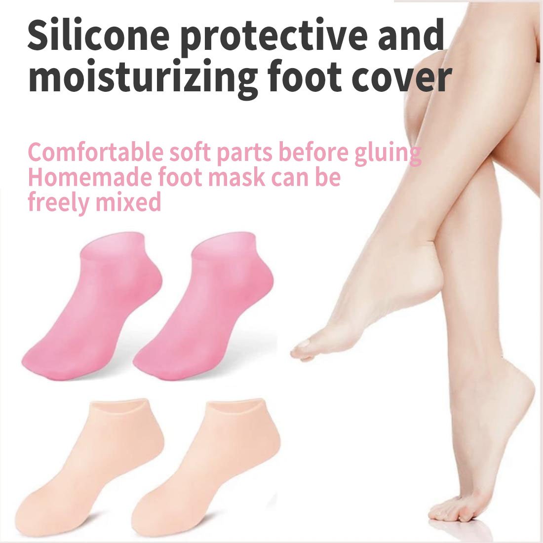 🔥New Sale🔥-Moisturizing Foot Mask Exfoliating Silicone Socks Beach Protective Socks