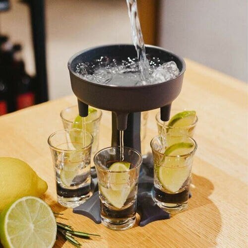 6 Shot Glass Dispenser & Holder